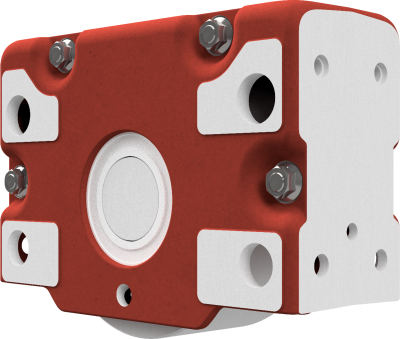Wheel block RBN 250 x 110, non-driven, reinforced design, form 4 - without wheel flanges