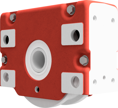 Wheel block RBA 315 x 65, driven, form 1 - double-sided wheel flange