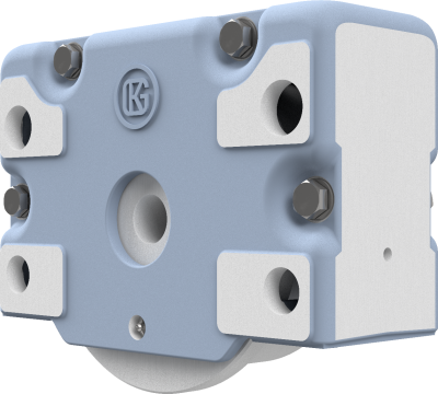 Wheel block ORS 250 x 87,5, NA, non-driven, wheel flange width 22,5 mm, form 2 - single wheel flange
