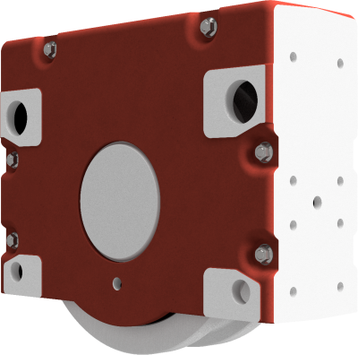 Wheel block RBN 500 x 110, non-driven, form 1 - double-sided wheel flange