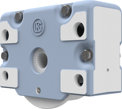 Wheel block ORS 250 x 87,5, A, driven, wheel flange width 22,5 mm, form 2 - single wheel flange, N 50