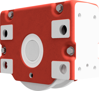 Wheel block RBN 315 x 65, non-driven, form 1 - double-sided wheel flange