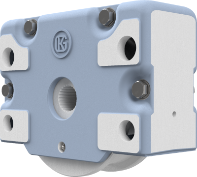 Wheel block ORS 250 x 52, A, driven, form 1 - double-sided wheel flange, N 50