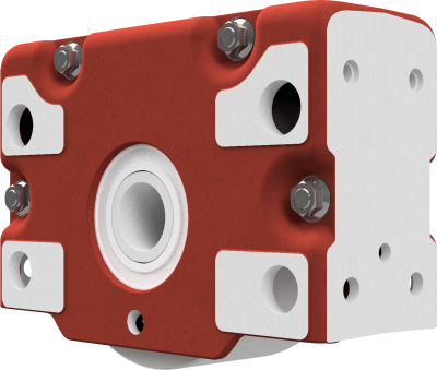 Wheel block RBA 250 x 110, driven, reinforced design, form 4 - without wheel flanges
