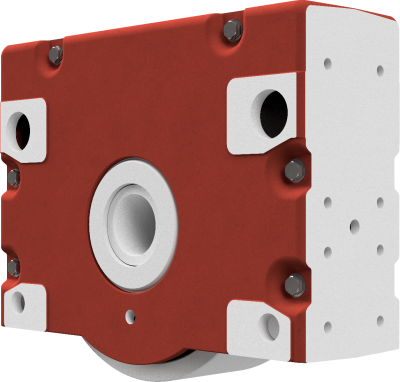 Wheel block RBA 500 x 170, driven, form 4 - without wheel flanges