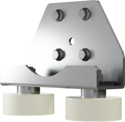 Horizontal roller guide suitable for RB 200, including necessary fastening elements, guide role Material PA 12G