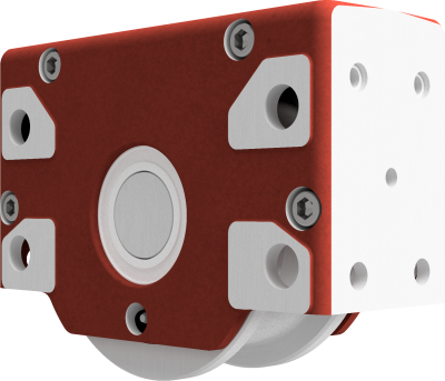 Wheel block RBN 160 x 47, non-driven, form 1 - double-sided wheel flange